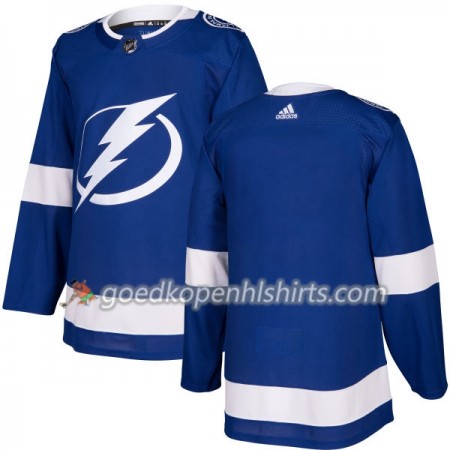 Tampa Bay Lightning Blank Adidas 2017-2018 Blauw Authentic Shirt - Mannen